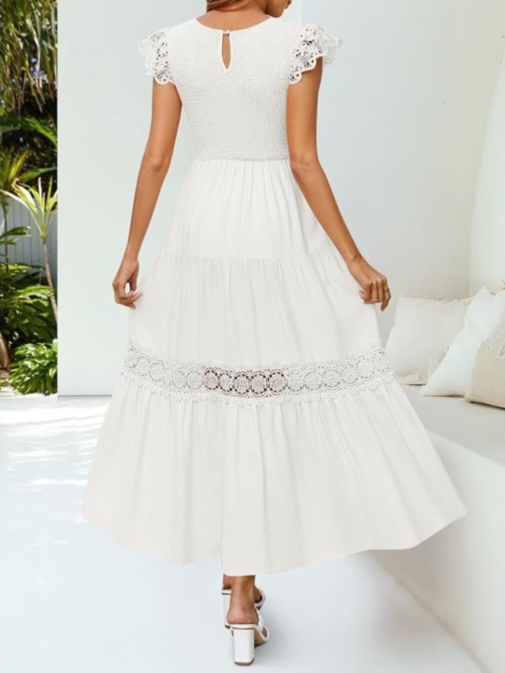 ZESICA Women's Casual Flowy Midi Dress - Picture 3 of 6